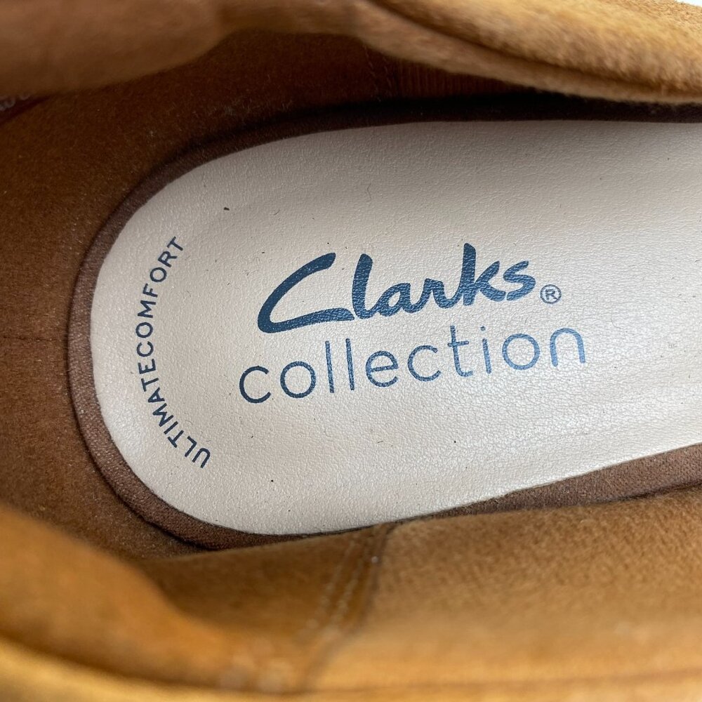 Clarks Women's Teresa Step Dark Tan Suede 261678354070 Heels,Size 9.5M - Picture 7 of 10